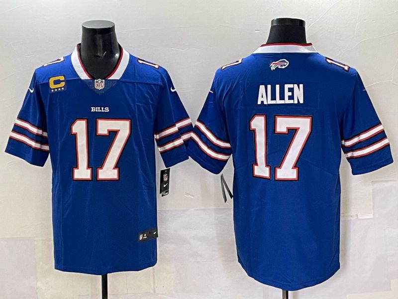 Men 2025 Buffalo Bills #17 Allen Blue Nike Limited NFL Jersey 001